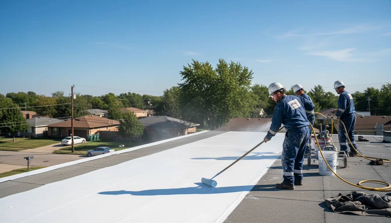 Commercial roof coating in Nine Mile Falls, WA near me